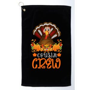 Cousin Crew Turkey Cute Family Thanksgiving Pajamas Matching Platinum Collection Golf Towel