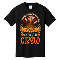 Cousin Crew Turkey Cute Family Thanksgiving Pajamas Matching Kids T-Shirt