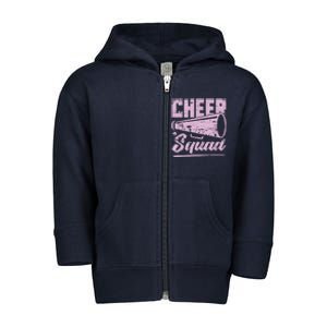 Cheering Cheerleading Team Cheer Squad Cheerleader Toddler Zip Fleece Hoodie