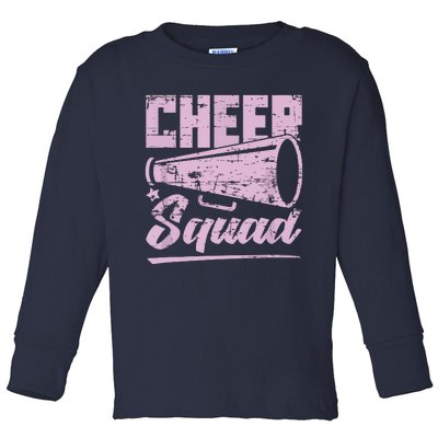 Cheering Cheerleading Team Cheer Squad Cheerleader Toddler Long Sleeve Shirt