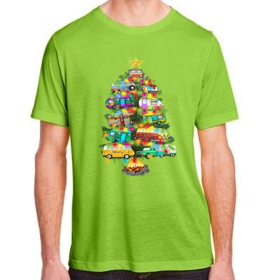 Camper Christmas Tree Design RvErs Campers Camping Gift Adult ChromaSoft Performance T-Shirt