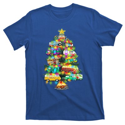 Camper Christmas Tree Design RvErs Campers Camping Gift T-Shirt