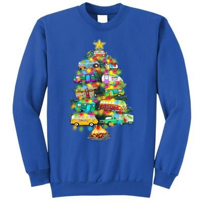 Camper Christmas Tree Design RvErs Campers Camping Gift Tall Sweatshirt