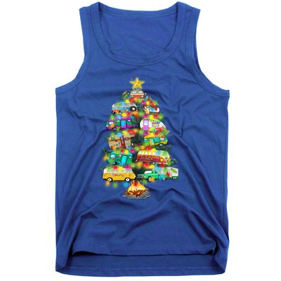 Camper Christmas Tree Design RvErs Campers Camping Gift Tank Top