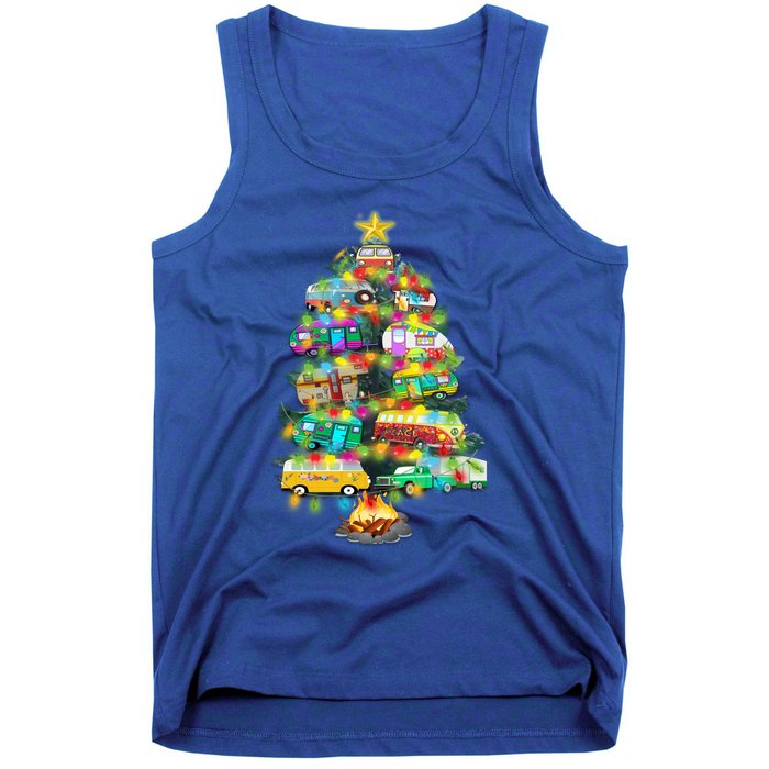 Camper Christmas Tree Design RvErs Campers Camping Gift Tank Top