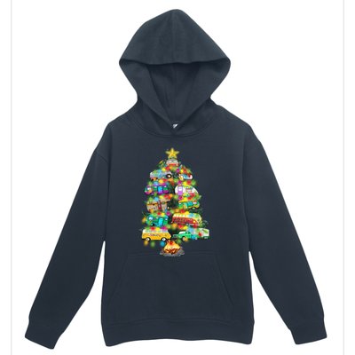 Camper Christmas Tree Design RvErs Campers Camping Gift Urban Pullover Hoodie