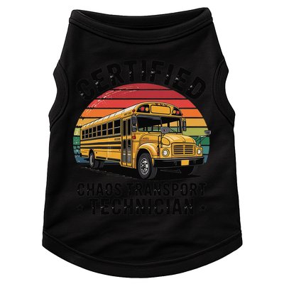 Certified Chaos Transport Technician Funny Driver School Doggie Tank