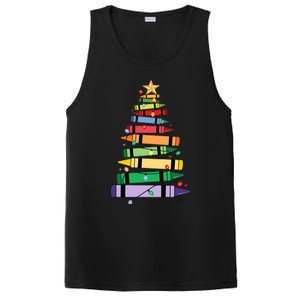 Christmas Crayons Tree Christmas Tree Light Funny ChristmasChristmas Gift Ch PosiCharge Competitor Tank