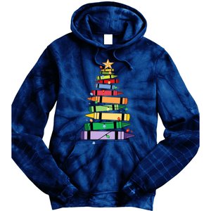 Christmas Crayons Tree Christmas Tree Light Funny ChristmasChristmas Gift Ch Tie Dye Hoodie