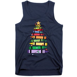 Christmas Crayons Tree Christmas Tree Light Funny ChristmasChristmas Gift Ch Tank Top