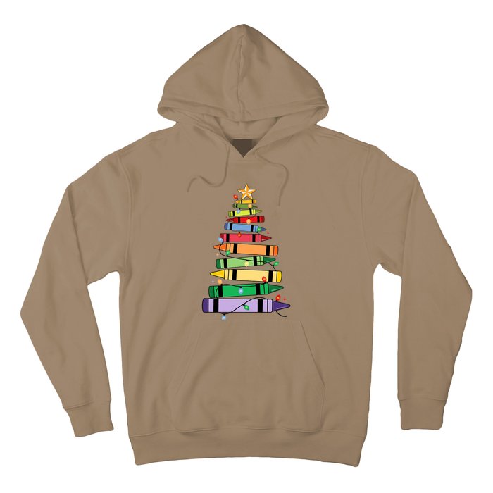 Christmas Crayons Tree Christmas Tree Light Funny ChristmasChristmas Gift Ch Hoodie