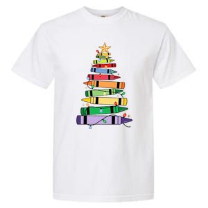 Christmas Crayons Tree Christmas Tree Light Funny ChristmasChristmas Gift Ch Garment-Dyed Heavyweight T-Shirt