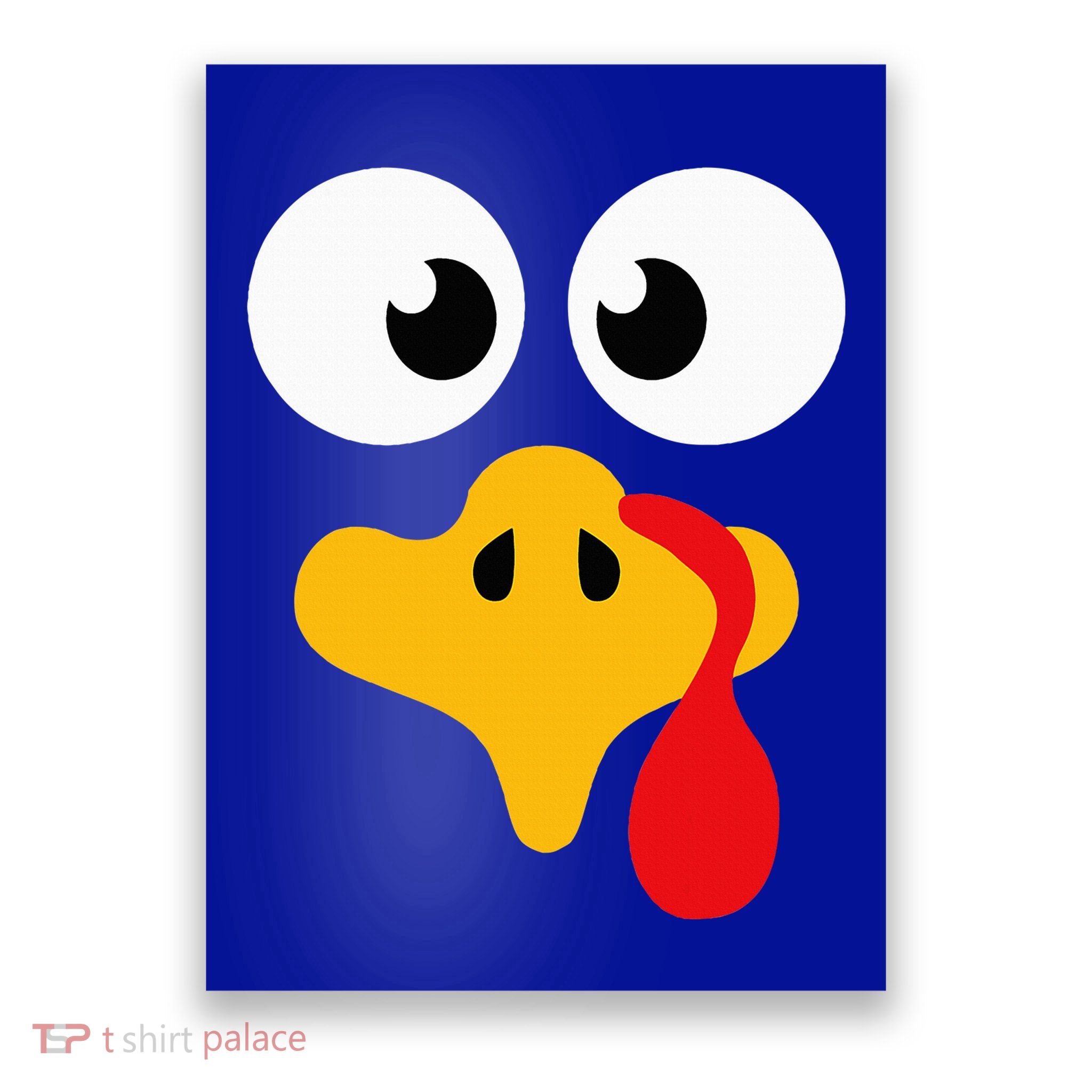 Crazy cute thanksgiving turkey face for dinner costume Poster