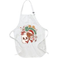 Cute Christmas Tis The Season Retro Cartoon Santa Cookie And Milk Apron