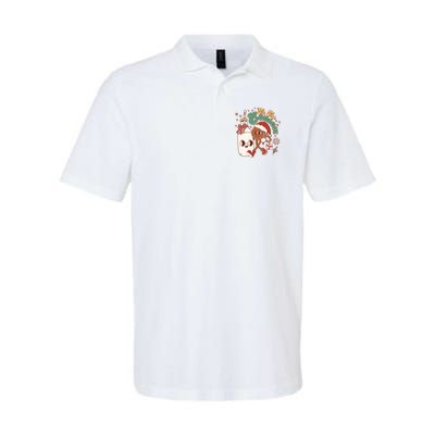 Cute Christmas Tis The Season Retro Cartoon Santa Cookie And Milk Polo