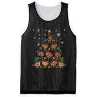 Chicken Christmas Tree Xmas Merry Chickmas Santa Chicken Mesh Reversible Basketball Jersey Tank