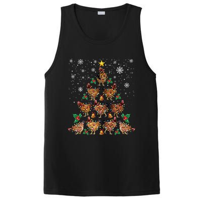 Chicken Christmas Tree Xmas Merry Chickmas Santa Chicken PosiCharge Competitor Tank