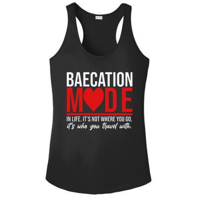 Cute Couples Trip Matching Vacation Baecation Vibes Gifts Ladies PosiCharge Competitor Racerback Tank