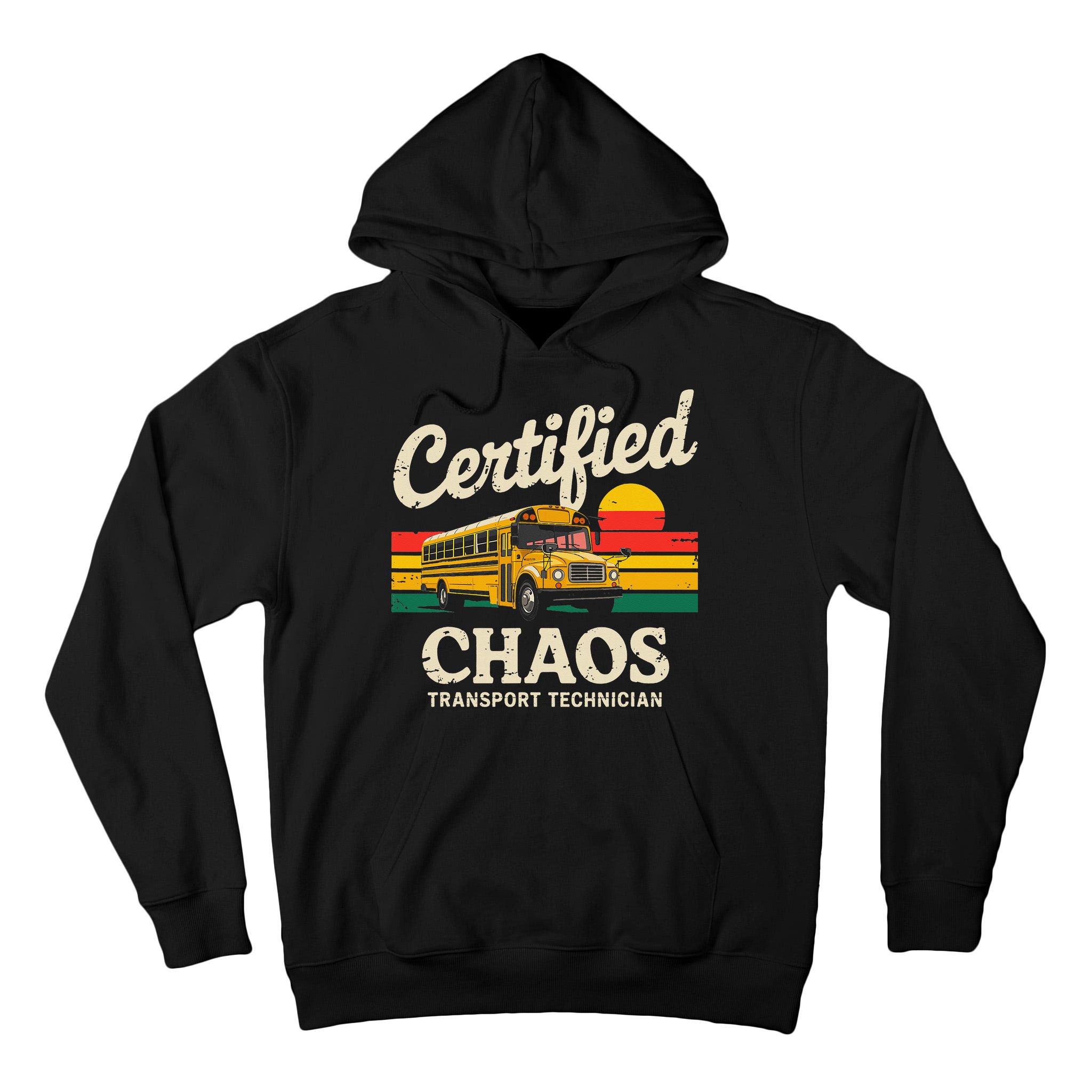 Certified Chaos Transport Technician Funny Driver School Tall Hoodie