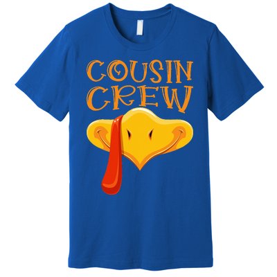 Cousin Crew Turkey Matching Family Thanksgiving Party Pajama Premium T-Shirt