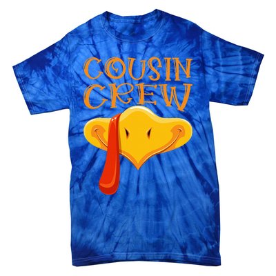 Cousin Crew Turkey Matching Family Thanksgiving Party Pajama Tie-Dye T-Shirt