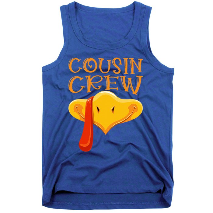 Cousin Crew Turkey Matching Family Thanksgiving Party Pajama Tank Top