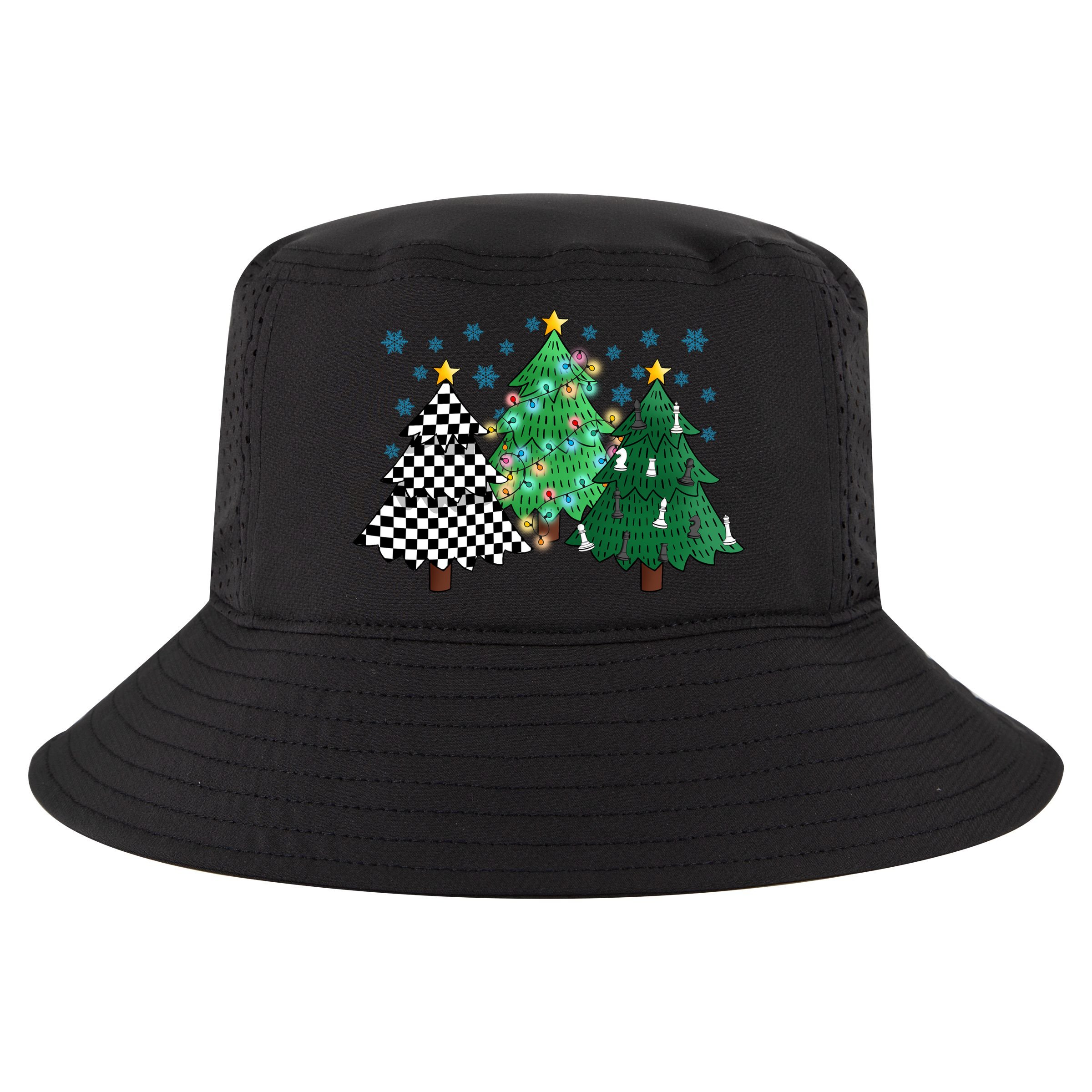 Chess Christmas Tree Funny Xmas Team Sport Gift Cool Comfort Performance Bucket Hat