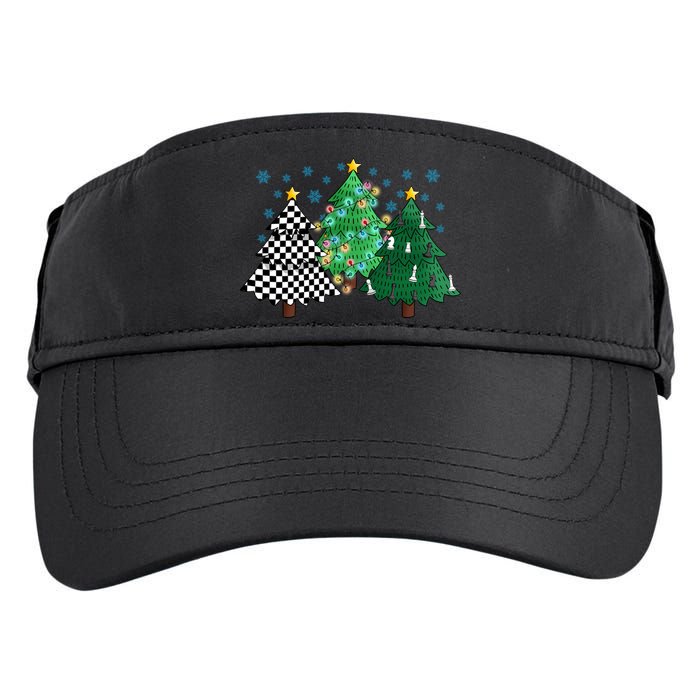 Chess Christmas Tree Funny Xmas Team Sport Gift Adult Drive Performance Visor
