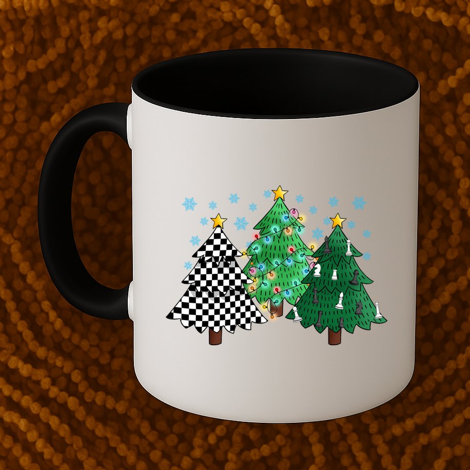 Chess Christmas Tree Funny Xmas Team Sport Gift Mug