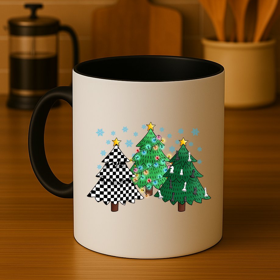 Chess Christmas Tree Funny Xmas Team Sport Gift Mug