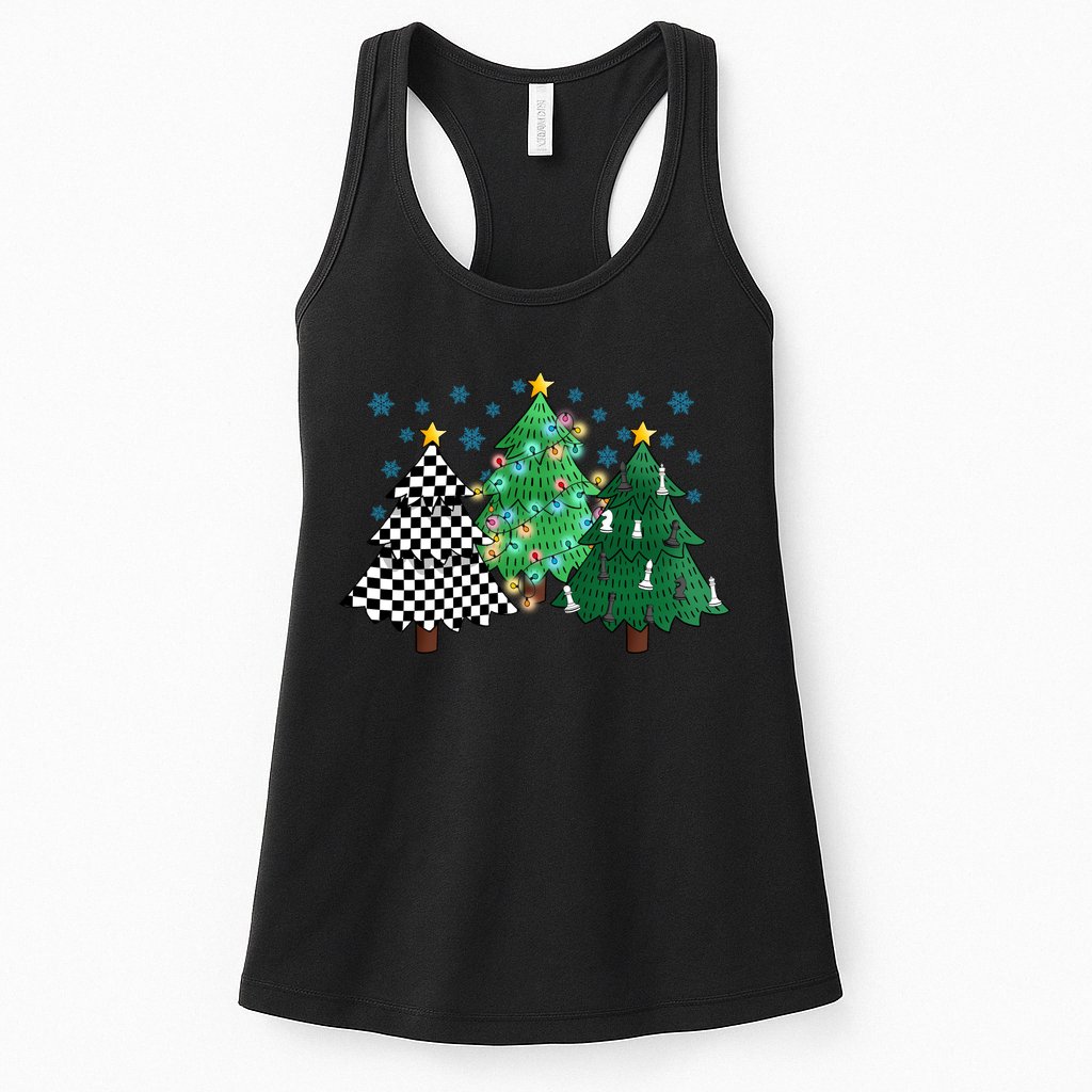 Chess Christmas Tree Funny Xmas Team Sport Gift Womens Tank Top