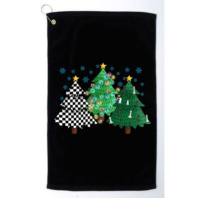 Chess Christmas Tree Funny Xmas Team Sport Gift Golf Towel