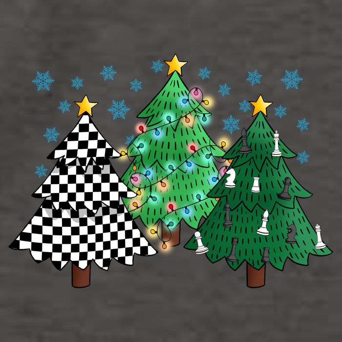 Chess Christmas Tree Funny Xmas Team Sport Gift Vector Backpack