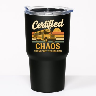 Certified Chaos Transport Technician School Bus Driver Funny  Tumbler