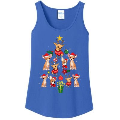 Chihuahua Christmas Tree Funny Xmas Gifts Chihuahua Dog Ladies Essential Tank