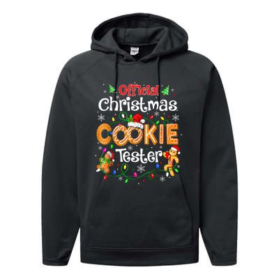 Christmas Cookie Tester Taster Baking Crew Performance Fleece Hoodie