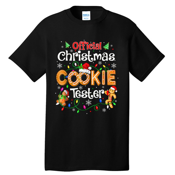 Christmas Cookie Tester Taster Baking Crew Tall T-Shirt