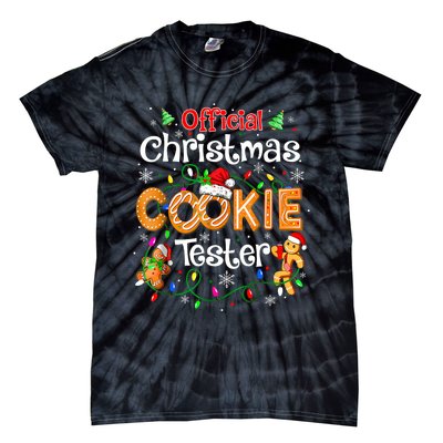 Christmas Cookie Tester Taster Baking Crew Tie-Dye T-Shirt