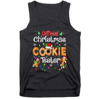 Christmas Cookie Tester Taster Baking Crew Tank Top