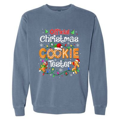 Christmas Cookie Tester Taster Baking Crew Garment-Dyed Sweatshirt