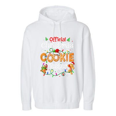 Christmas Cookie Tester Taster Baking Crew Garment-Dyed Fleece Hoodie