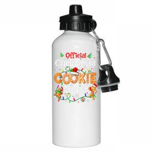 Christmas Cookie Tester Taster Baking Crew Aluminum Water Bottle