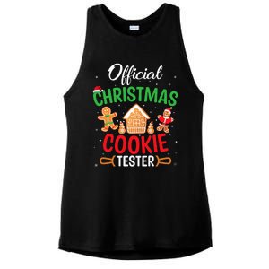 Christmas Cookie Tester Baking Crew Ladies PosiCharge Tri-Blend Wicking Tank