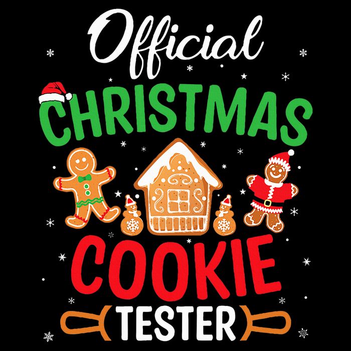 Christmas Cookie Tester Baking Crew Drawstring Bag