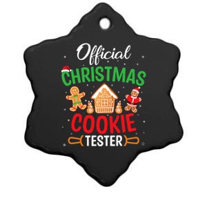 Christmas Cookie Tester Baking Crew Ceramic Star Ornament