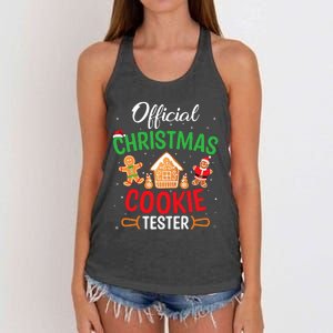 Christmas Cookie Tester Baking Crew Women's Knotted Racerback Tank