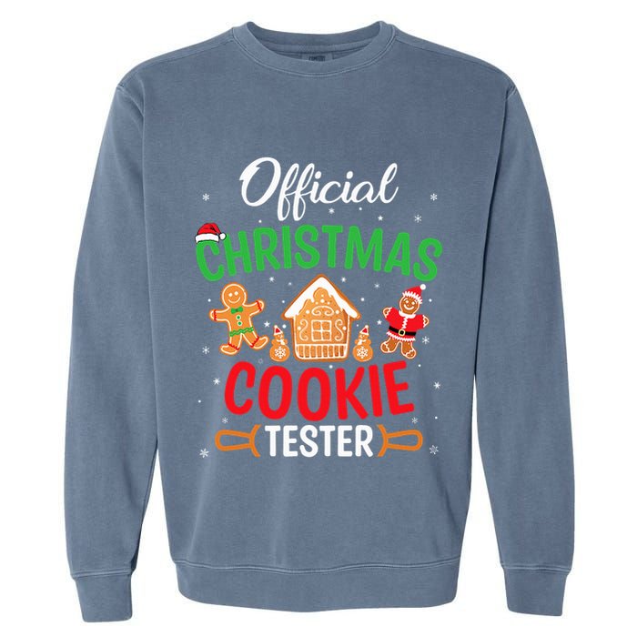 Christmas Cookie Tester Baking Crew Garment-Dyed Sweatshirt