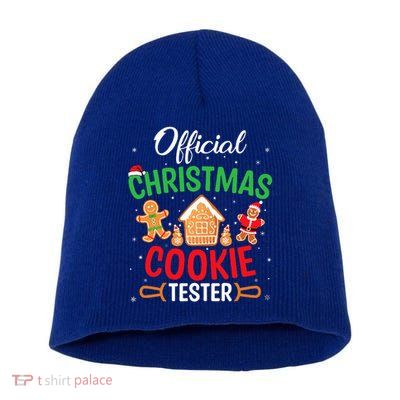 Christmas Cookie Tester Baking Crew Short Acrylic Beanie