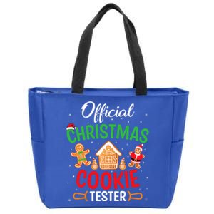 Christmas Cookie Tester Baking Crew Zip Tote Bag