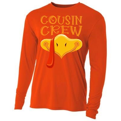 Cousin Crew Turkey Matching Family Thanksgiving Party Pajama Cooling Performance Long Sleeve Crew